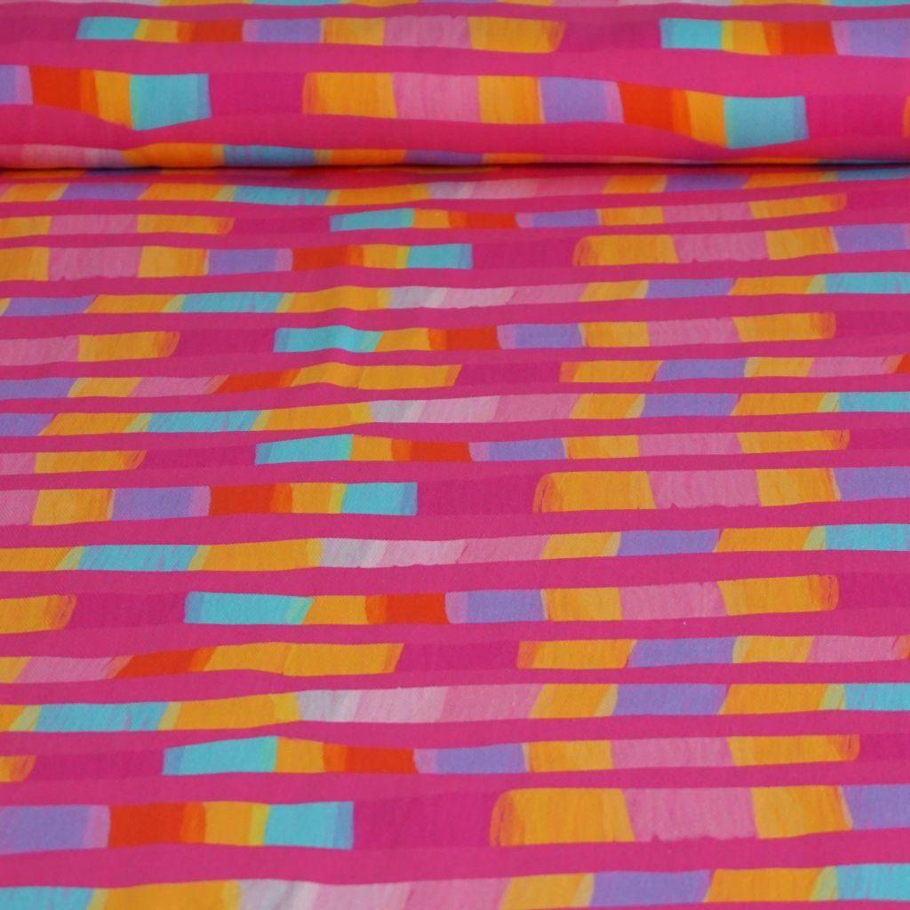 Baumwolltwill abstract blocks bunt - Karina+Kind
